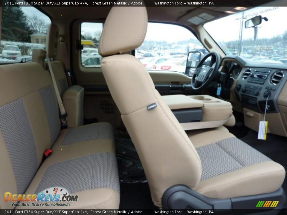 Adobe Interior - 2011 Ford F350 Super Duty XLT SuperCab 4x4 Photo #15