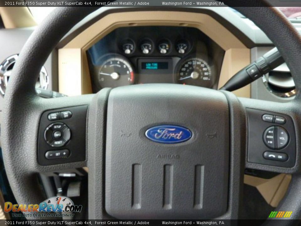 2011 Ford F350 Super Duty XLT SuperCab 4x4 Forest Green Metallic / Adobe Photo #19