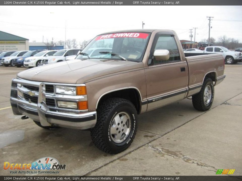 1994 Chevrolet C/K K1500 Regular Cab 4x4 Light Autumnwood Metallic / Beige Photo #3