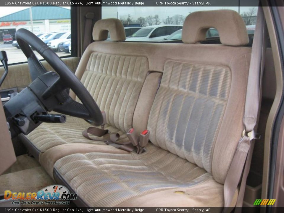 Beige Interior - 1994 Chevrolet C/K K1500 Regular Cab 4x4 Photo #13