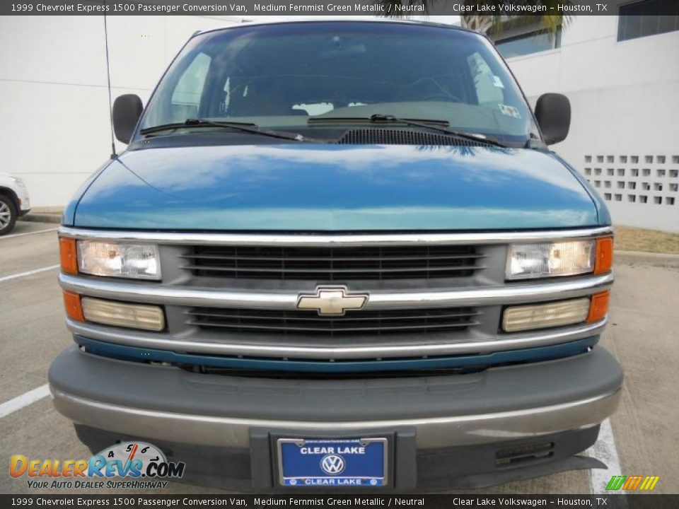 1999 Chevrolet Express 1500 Passenger Conversion Van Medium Fernmist Green Metallic / Neutral Photo #2