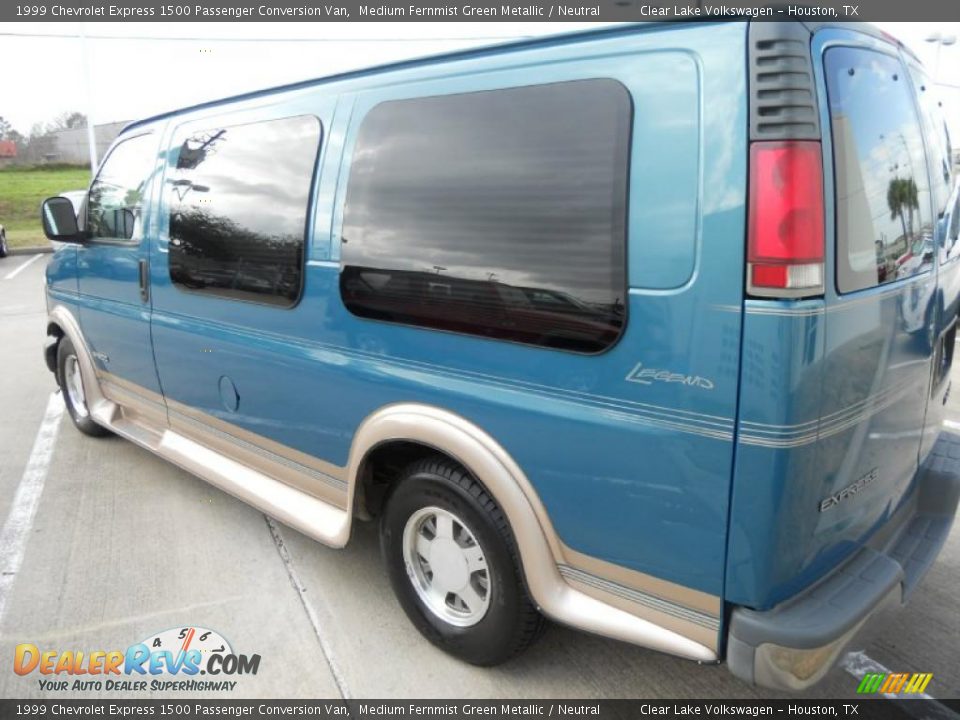 1999 Chevrolet Express 1500 Passenger Conversion Van Medium Fernmist Green Metallic / Neutral Photo #5