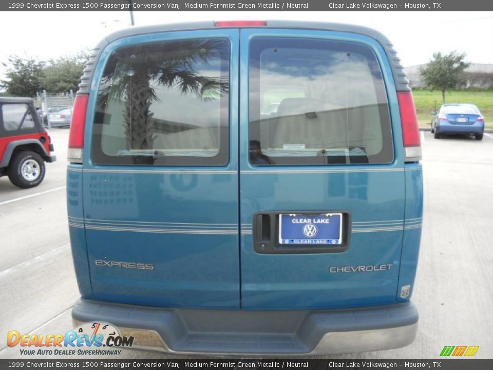 1999 Chevrolet Express 1500 Passenger Conversion Van Medium Fernmist Green Metallic / Neutral Photo #6