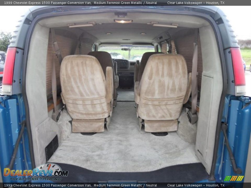 1999 Chevrolet Express 1500 Passenger Conversion Van Medium Fernmist Green Metallic / Neutral Photo #10