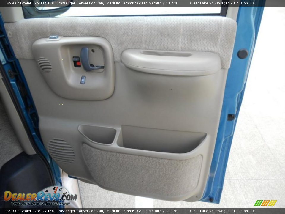 1999 Chevrolet Express 1500 Passenger Conversion Van Medium Fernmist Green Metallic / Neutral Photo #15