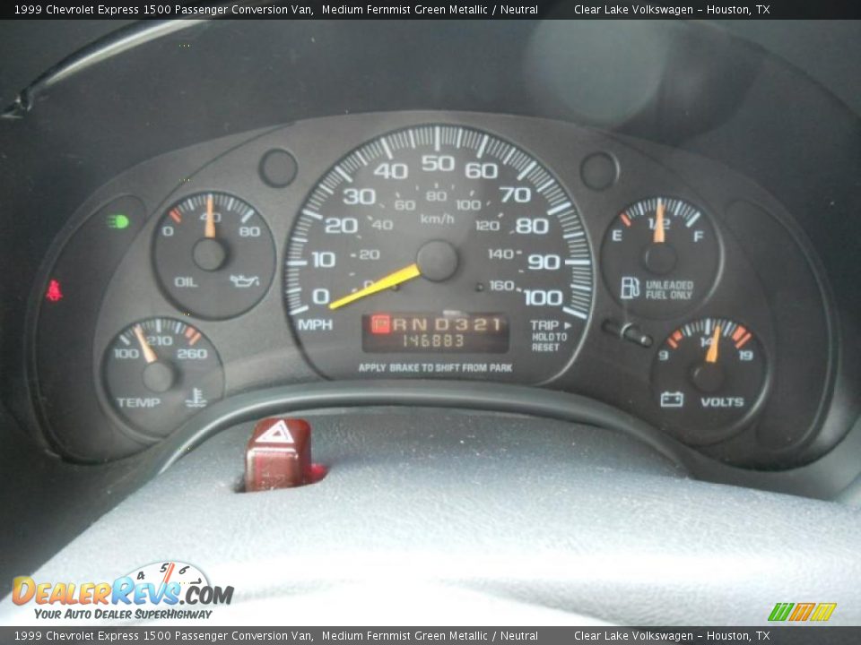 1999 Chevrolet Express 1500 Passenger Conversion Van Gauges Photo #24