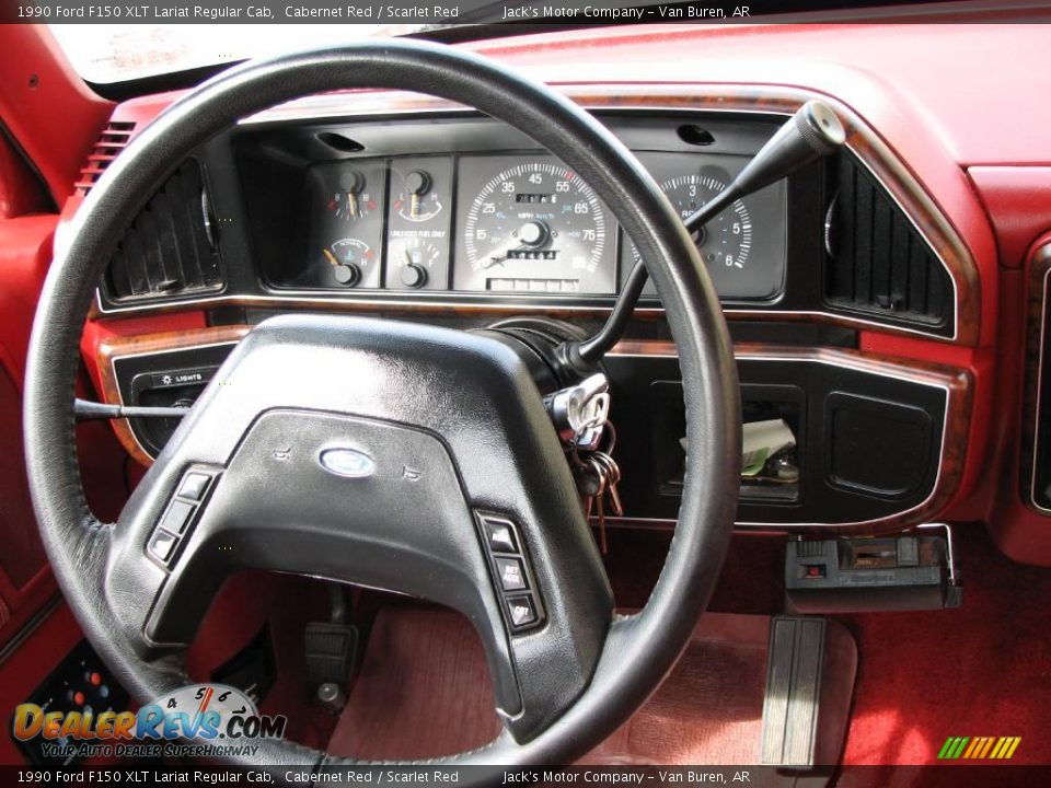 1990 Ford F150 XLT Lariat Regular Cab Steering Wheel Photo #10