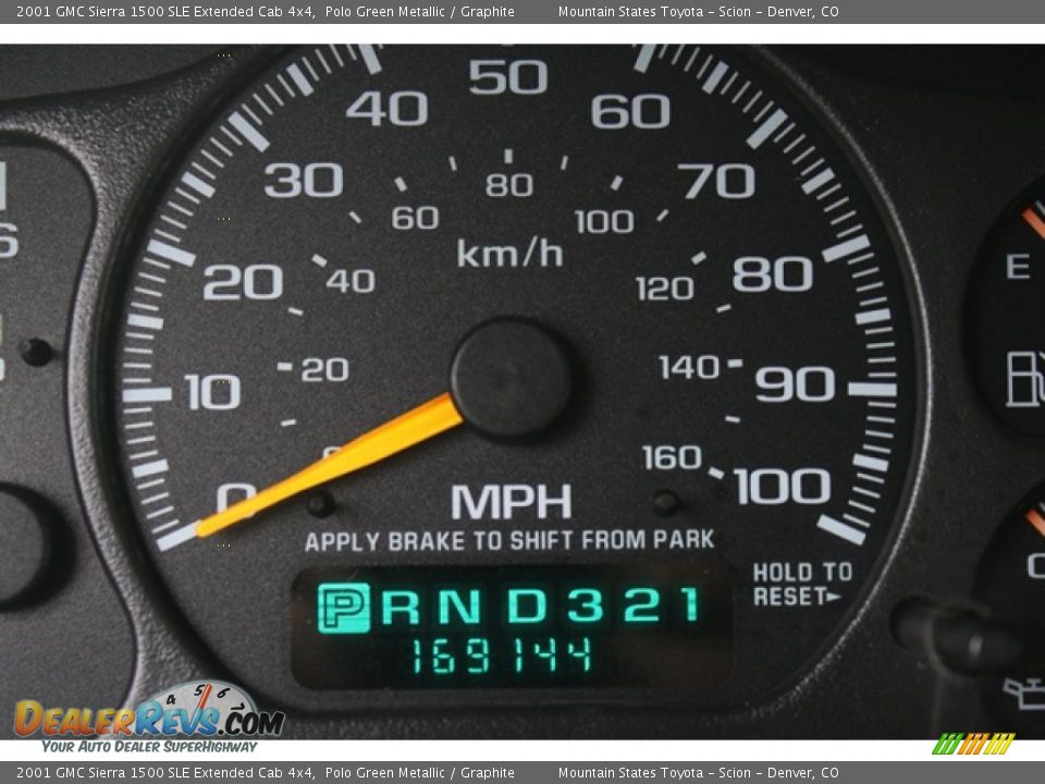 2001 GMC Sierra 1500 SLE Extended Cab 4x4 Polo Green Metallic / Graphite Photo #7