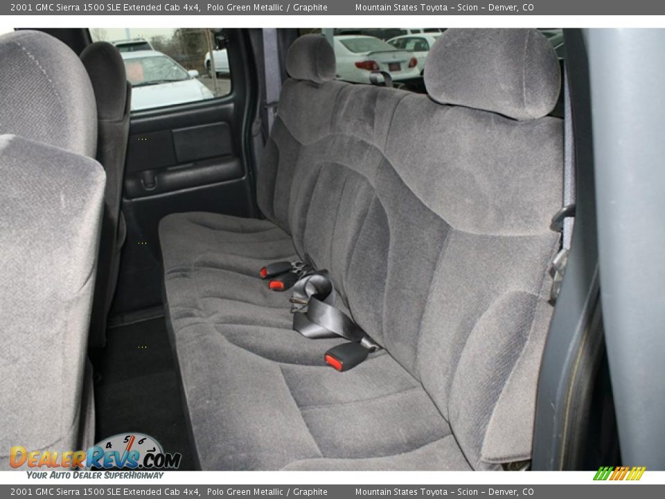 Graphite Interior - 2001 GMC Sierra 1500 SLE Extended Cab 4x4 Photo #10