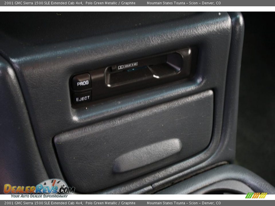 2001 GMC Sierra 1500 SLE Extended Cab 4x4 Polo Green Metallic / Graphite Photo #19