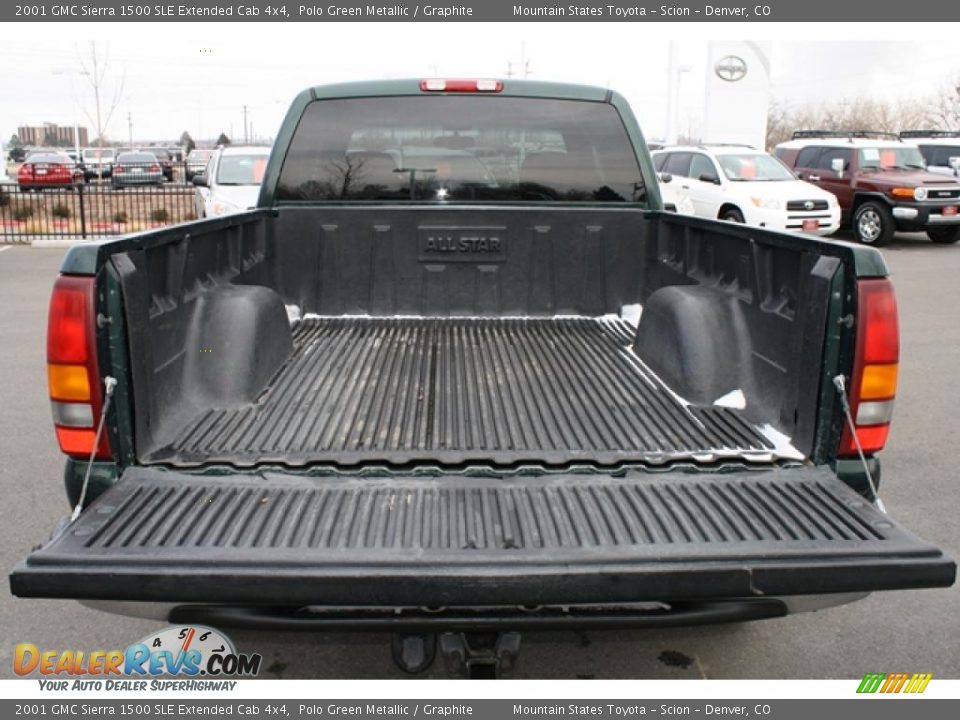2001 GMC Sierra 1500 SLE Extended Cab 4x4 Polo Green Metallic / Graphite Photo #24