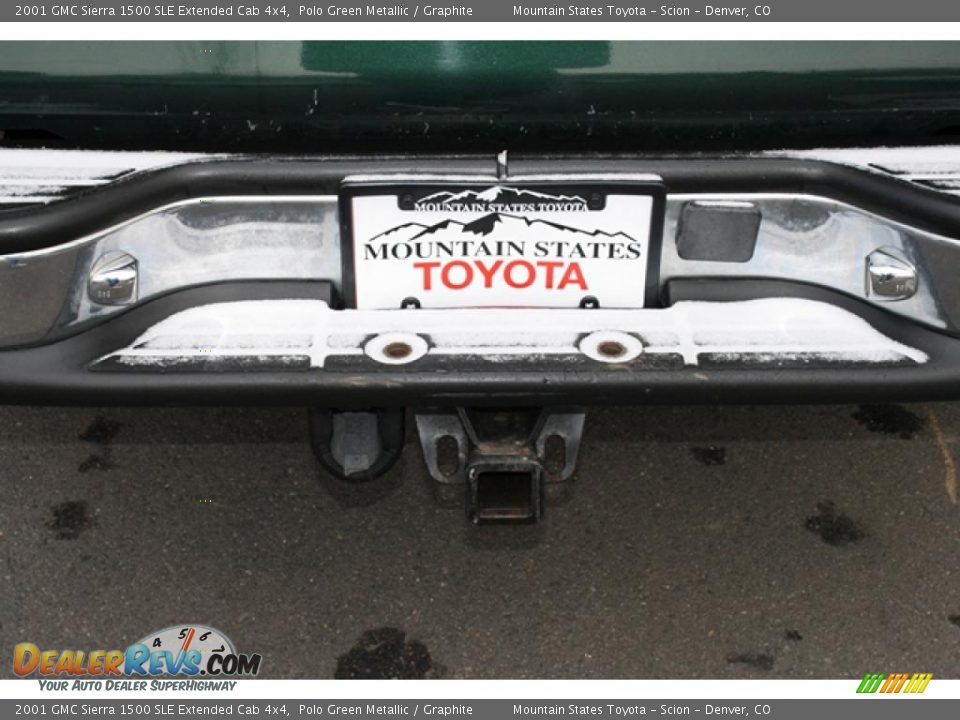 2001 GMC Sierra 1500 SLE Extended Cab 4x4 Polo Green Metallic / Graphite Photo #25
