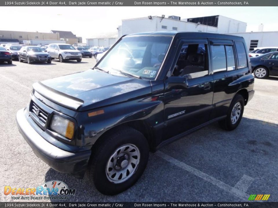 1994 Suzuki Sidekick JX 4 Door 4x4 Dark Jade Green metallic / Gray Photo #2