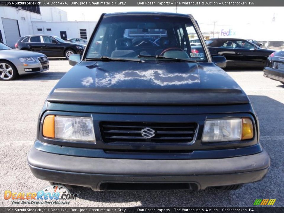 1994 Suzuki Sidekick JX 4 Door 4x4 Dark Jade Green metallic / Gray Photo #3