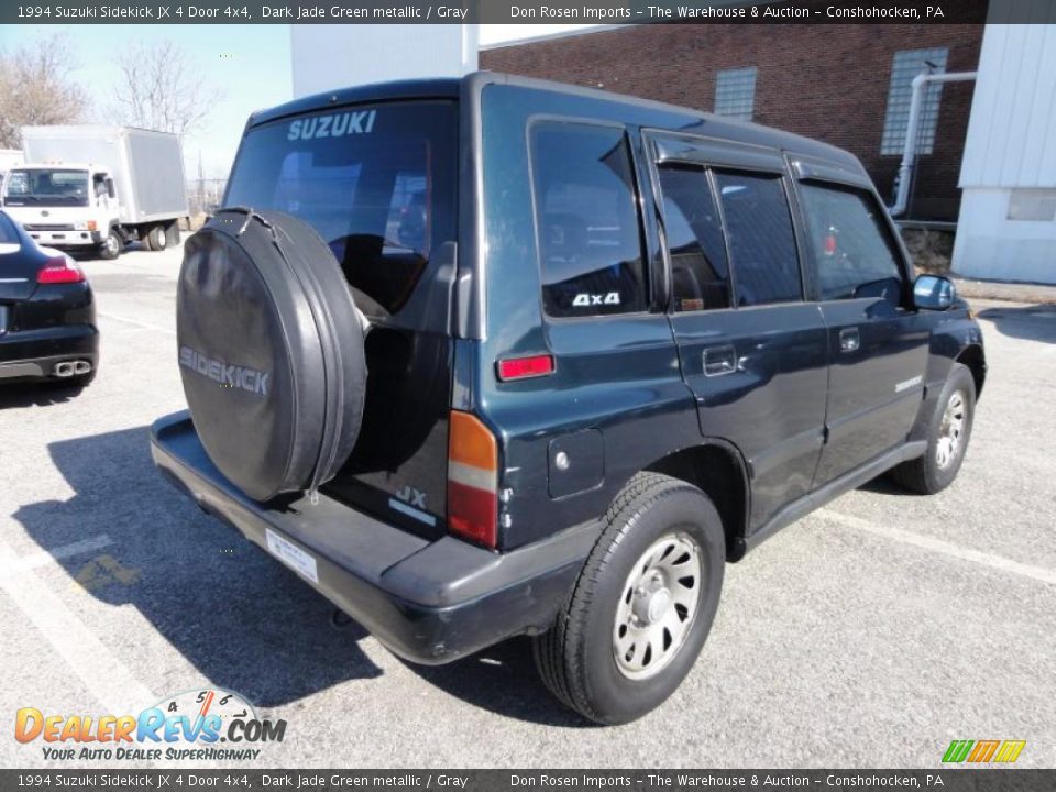 1994 Suzuki Sidekick JX 4 Door 4x4 Dark Jade Green metallic / Gray Photo #8