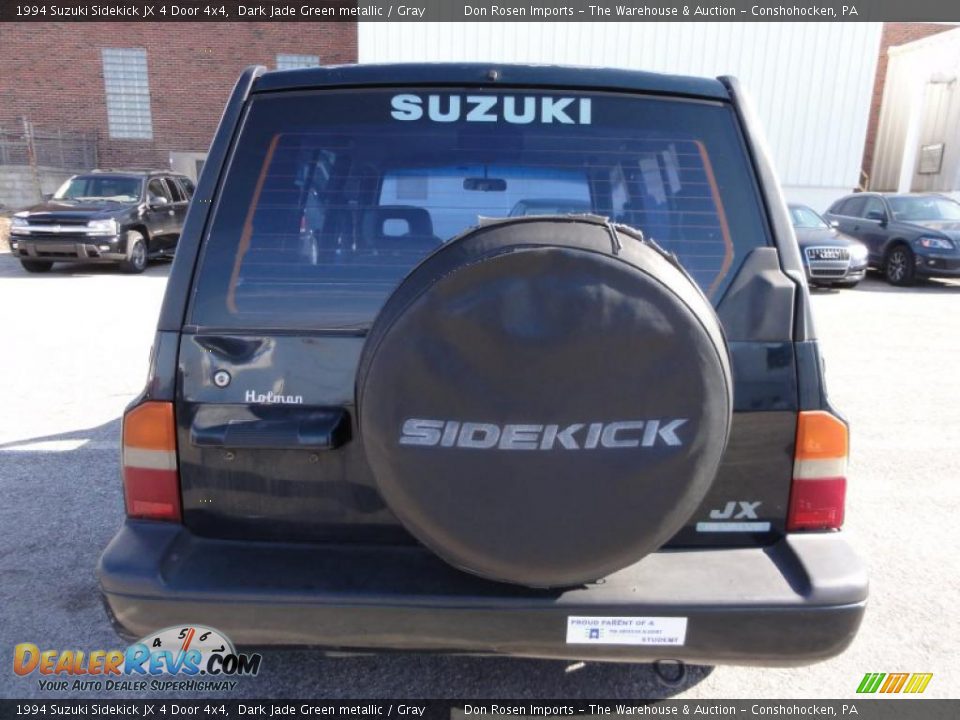 1994 Suzuki Sidekick JX 4 Door 4x4 Dark Jade Green metallic / Gray Photo #9