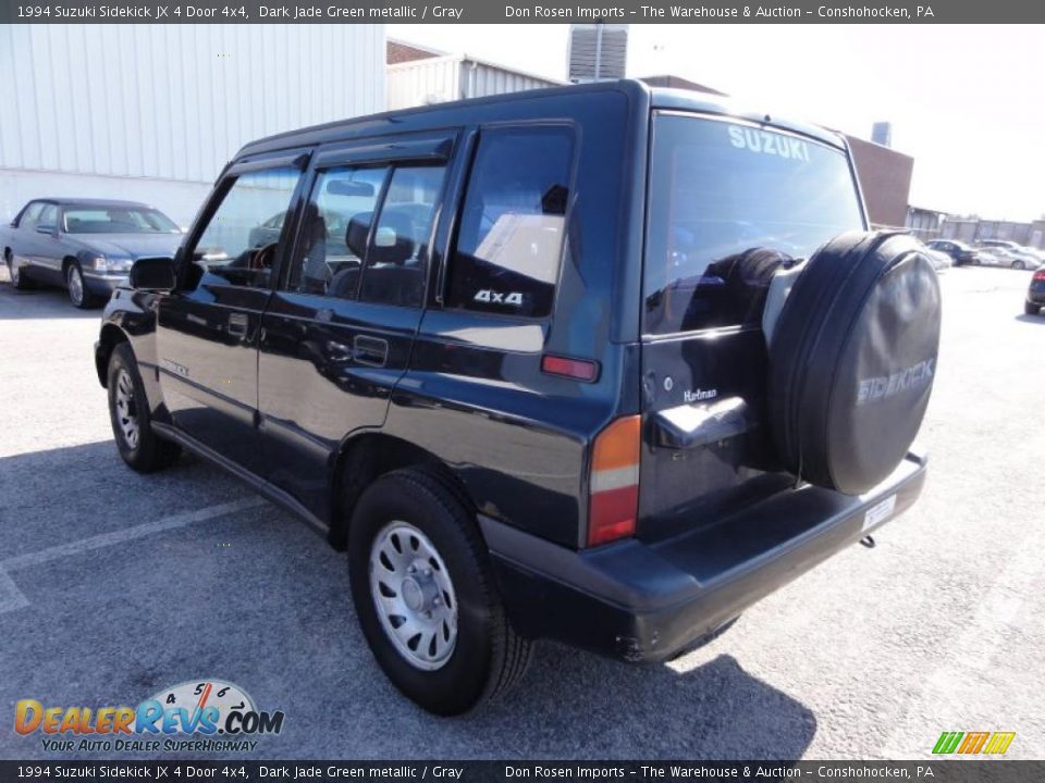 1994 Suzuki Sidekick JX 4 Door 4x4 Dark Jade Green metallic / Gray Photo #10