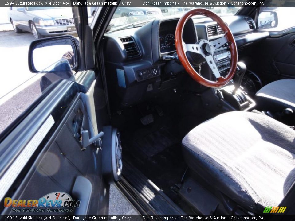 1994 Suzuki Sidekick JX 4 Door 4x4 Dark Jade Green metallic / Gray Photo #13