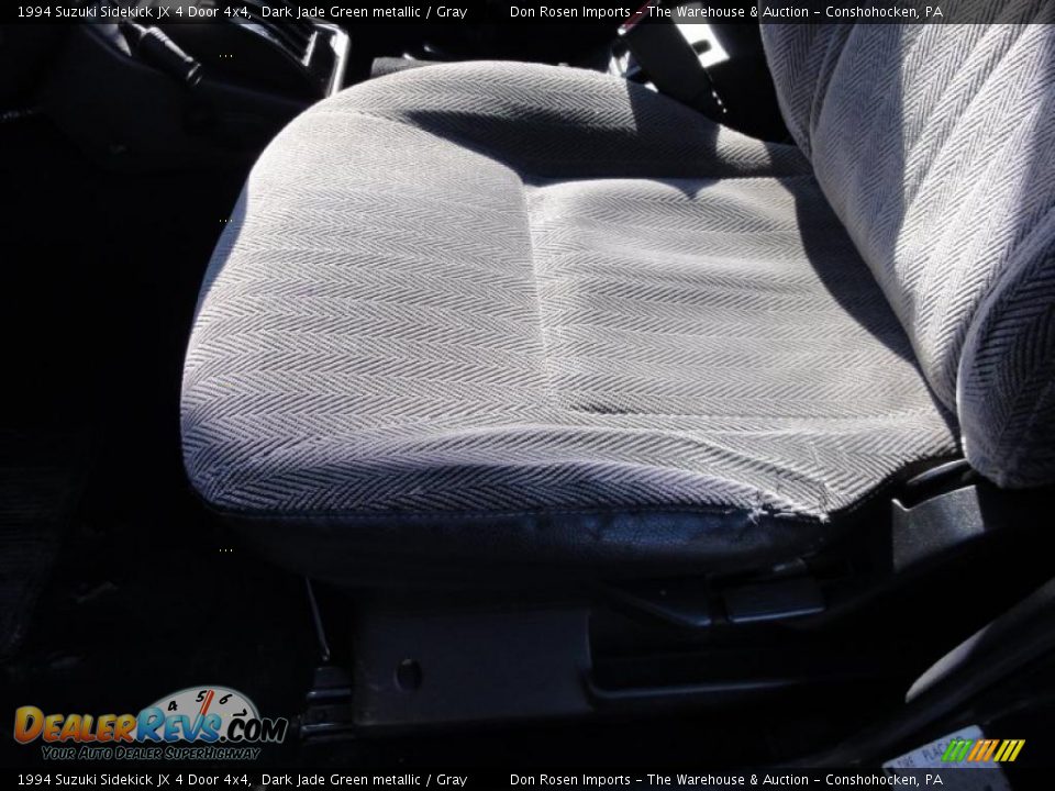 1994 Suzuki Sidekick JX 4 Door 4x4 Dark Jade Green metallic / Gray Photo #16