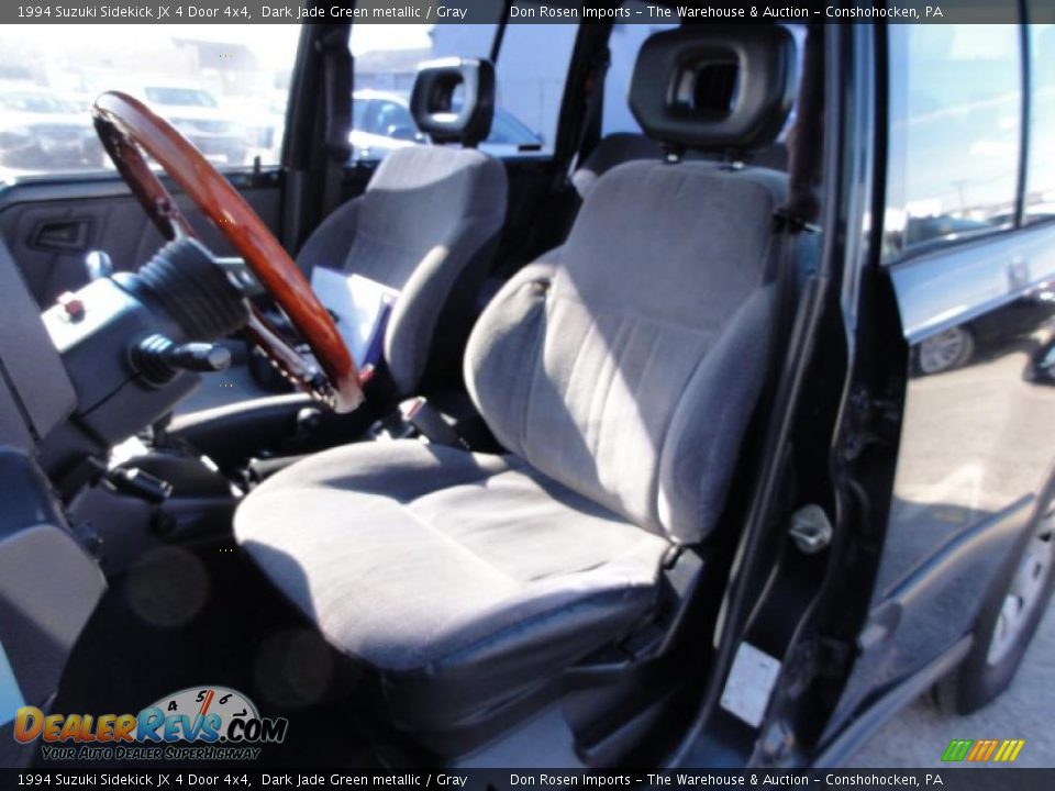 1994 Suzuki Sidekick JX 4 Door 4x4 Dark Jade Green metallic / Gray Photo #17