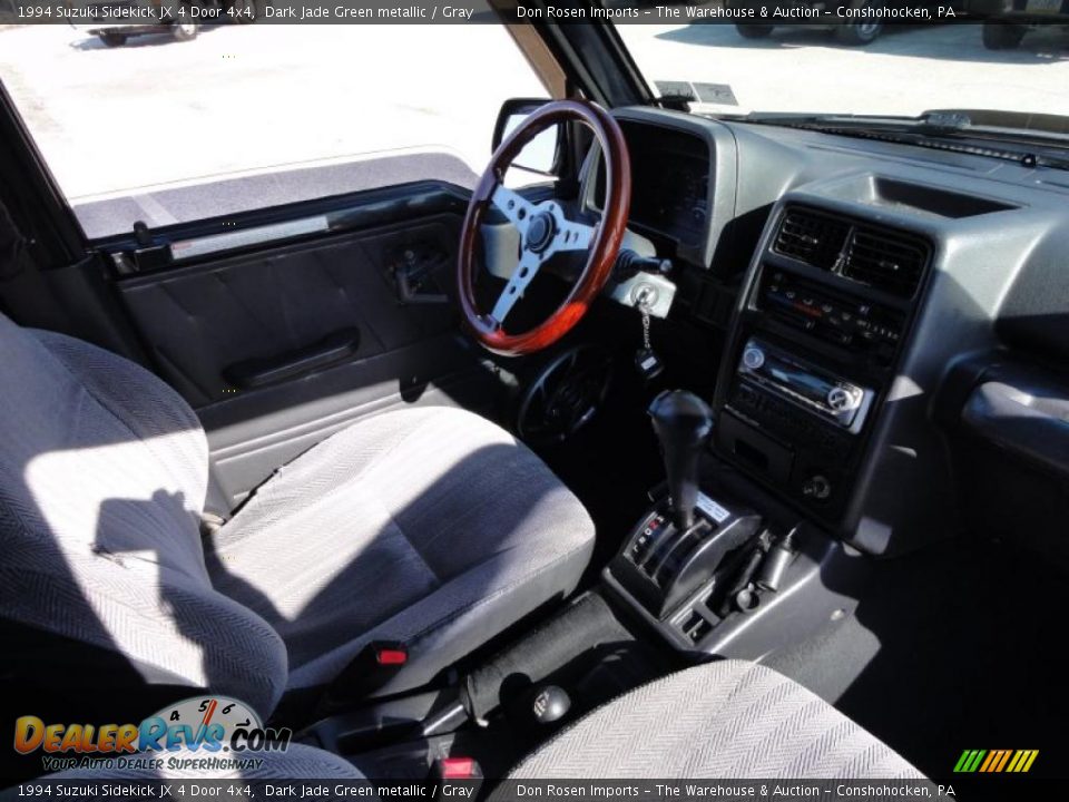 1994 Suzuki Sidekick JX 4 Door 4x4 Dark Jade Green metallic / Gray Photo #19