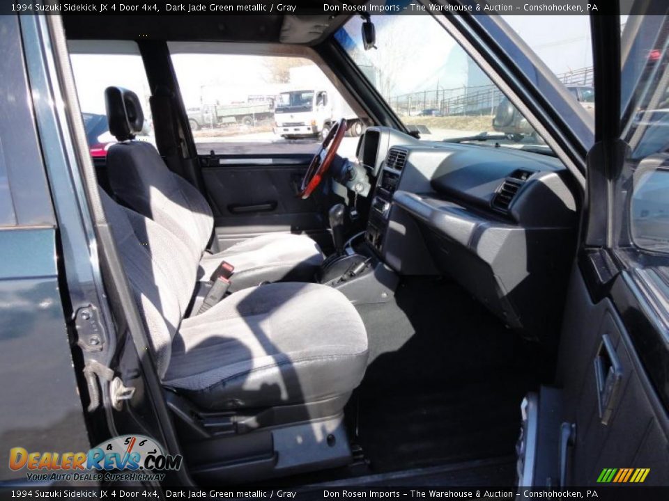 1994 Suzuki Sidekick JX 4 Door 4x4 Dark Jade Green metallic / Gray Photo #20