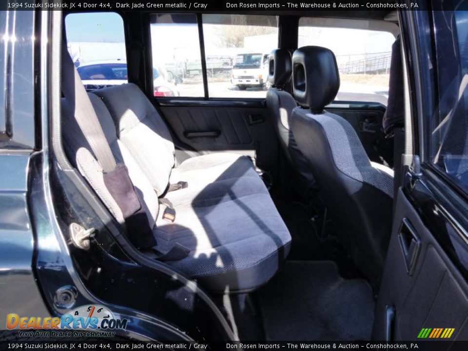 1994 Suzuki Sidekick JX 4 Door 4x4 Dark Jade Green metallic / Gray Photo #22