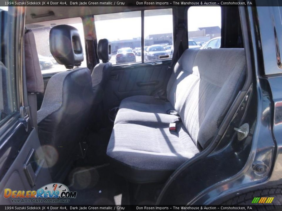 1994 Suzuki Sidekick JX 4 Door 4x4 Dark Jade Green metallic / Gray Photo #24