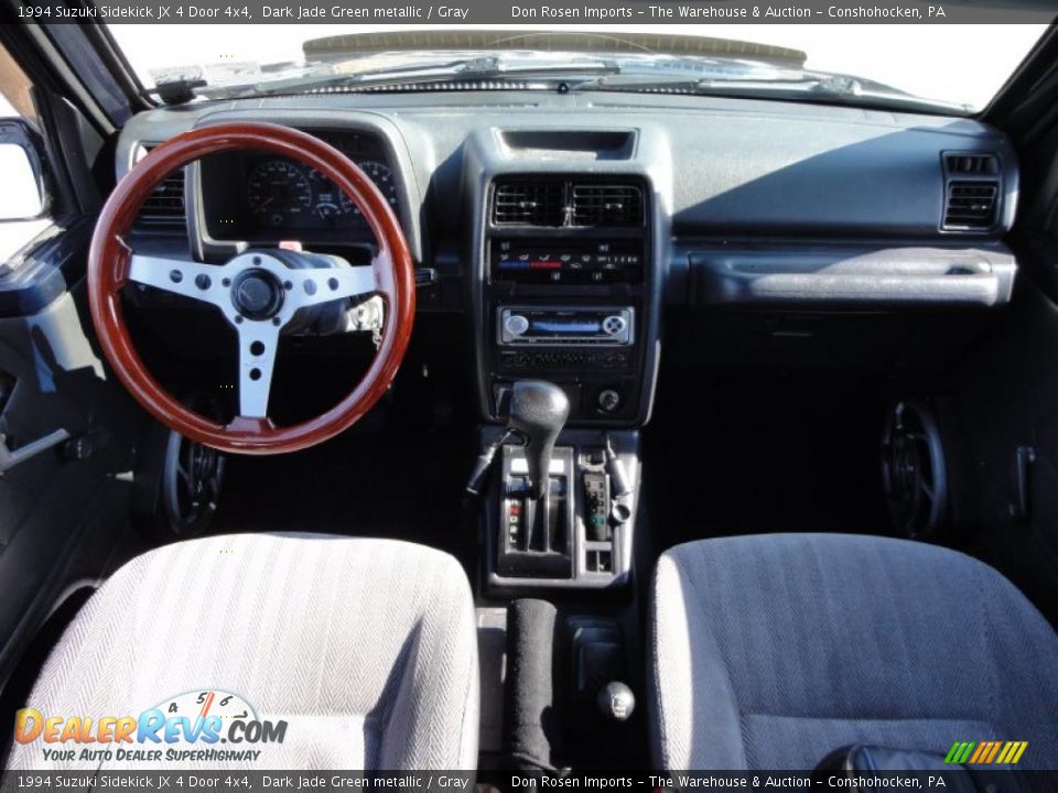 1994 Suzuki Sidekick JX 4 Door 4x4 Dark Jade Green metallic / Gray Photo #26