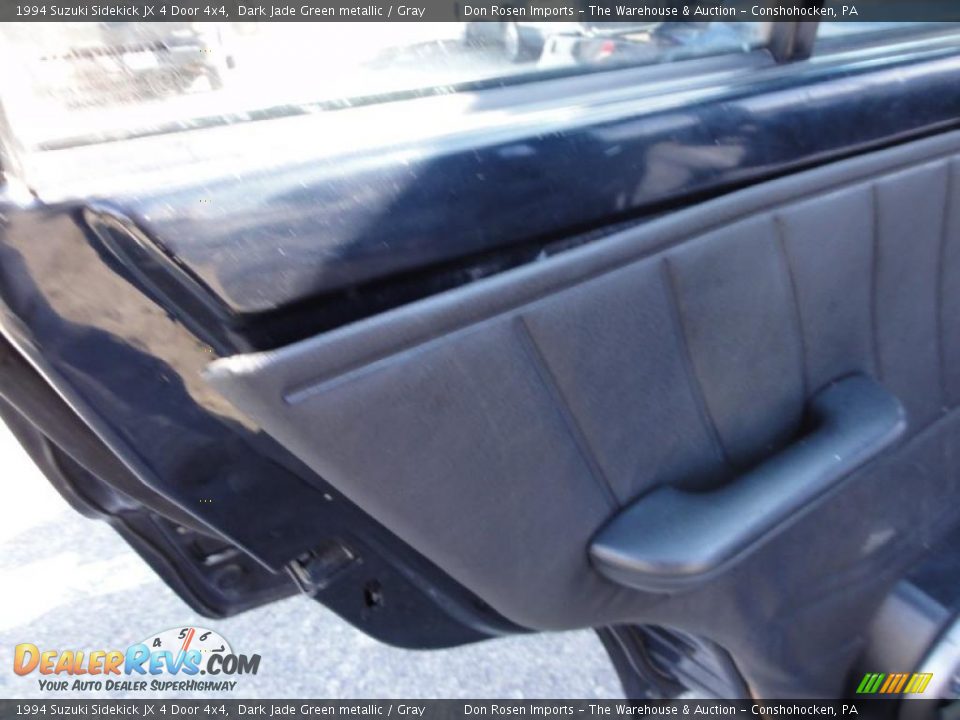 1994 Suzuki Sidekick JX 4 Door 4x4 Dark Jade Green metallic / Gray Photo #28