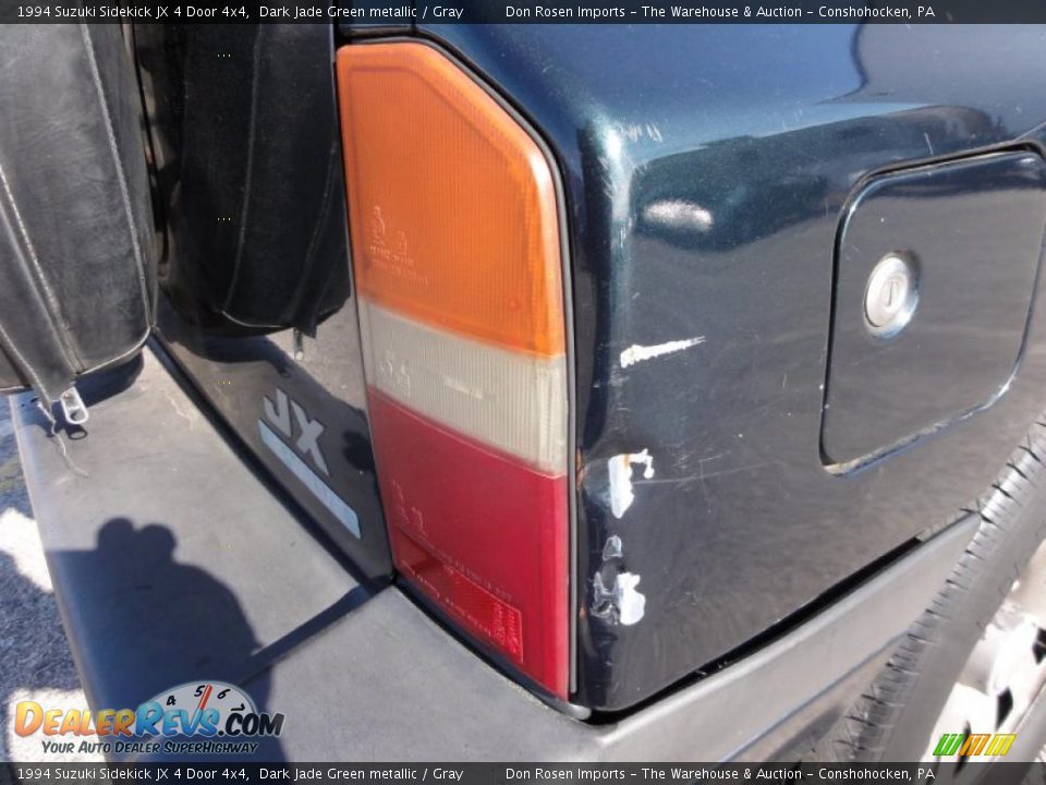 1994 Suzuki Sidekick JX 4 Door 4x4 Dark Jade Green metallic / Gray Photo #31