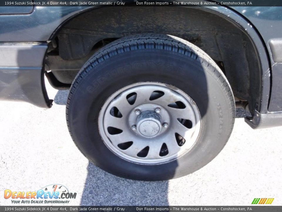 1994 Suzuki Sidekick JX 4 Door 4x4 Dark Jade Green metallic / Gray Photo #32