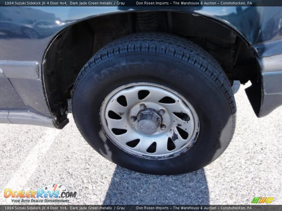 1994 Suzuki Sidekick JX 4 Door 4x4 Dark Jade Green metallic / Gray Photo #33