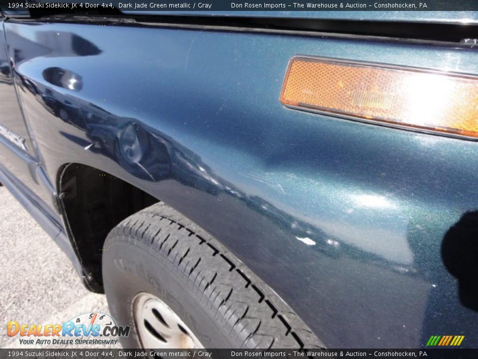 1994 Suzuki Sidekick JX 4 Door 4x4 Dark Jade Green metallic / Gray Photo #34