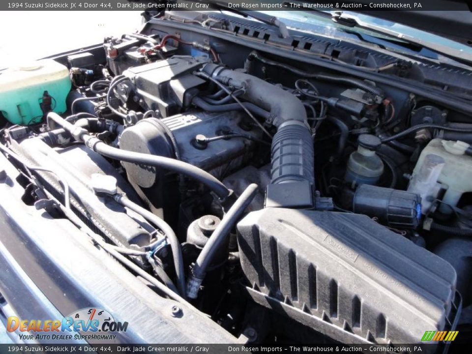 1994 Suzuki Sidekick JX 4 Door 4x4 1.6 Liter SOHC 8-Valve 4 Cylinder Engine Photo #36