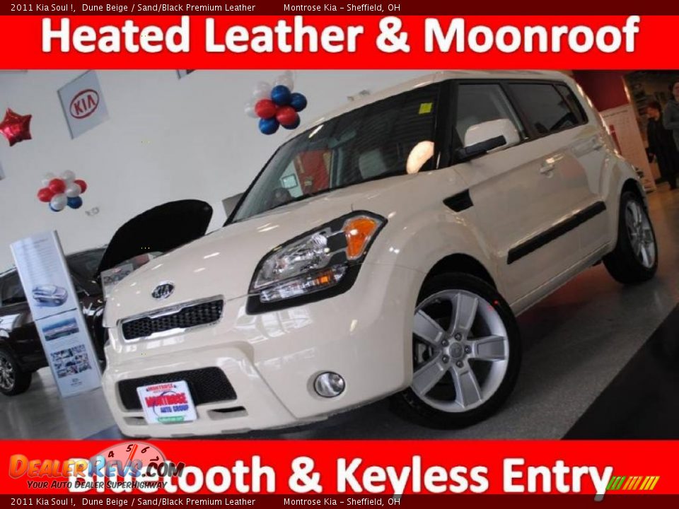 2011 Kia Soul ! Dune Beige / Sand/Black Premium Leather Photo #1