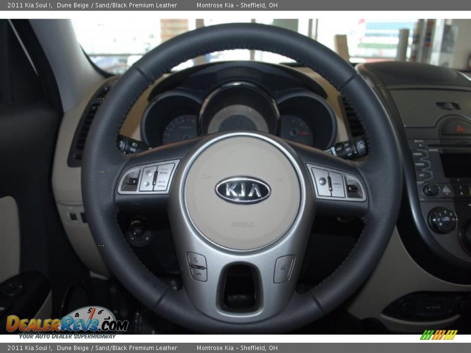 2011 Kia Soul ! Dune Beige / Sand/Black Premium Leather Photo #23