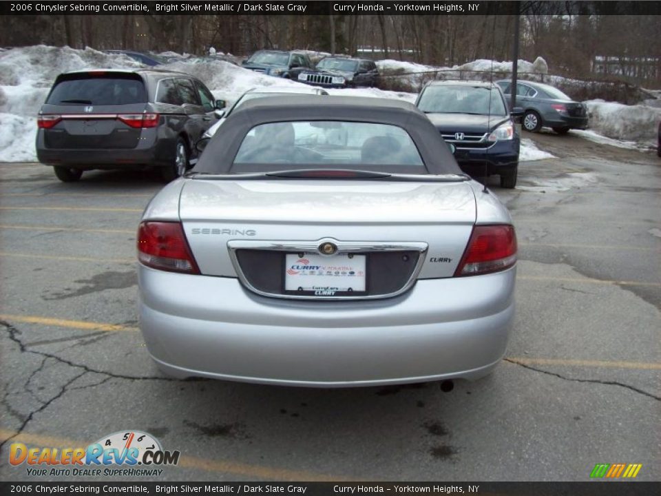 2006 Chrysler Sebring Convertible Bright Silver Metallic / Dark Slate Gray Photo #24