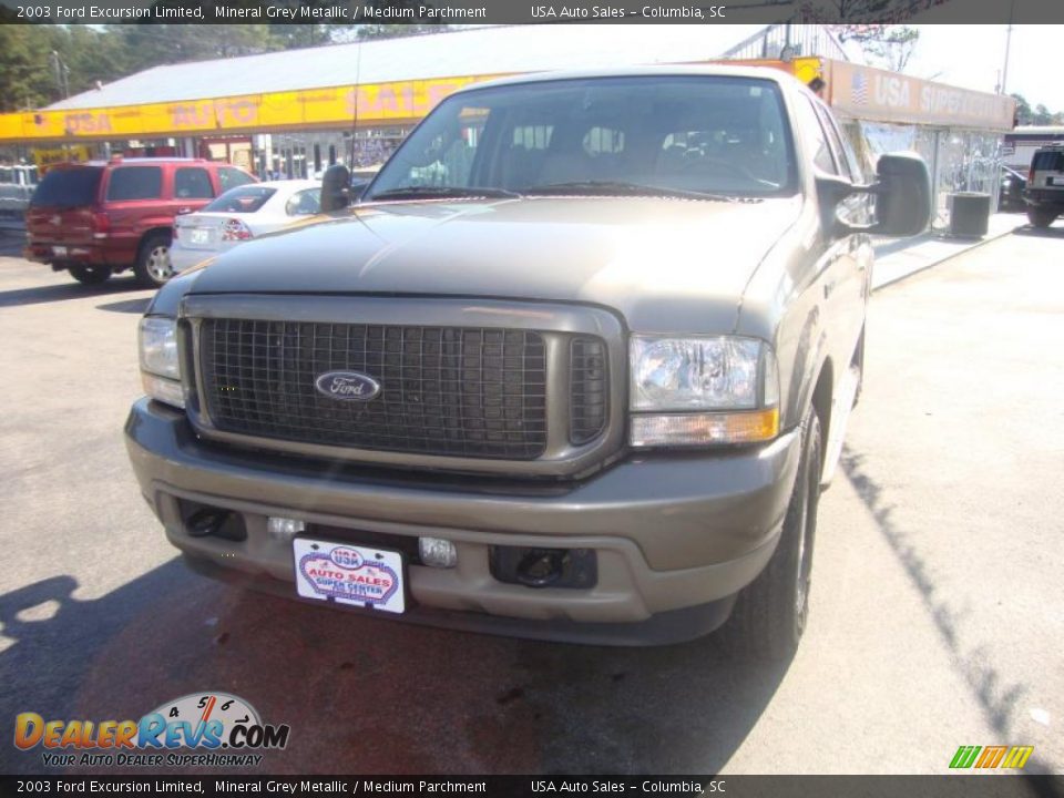 2003 Ford Excursion Limited Mineral Grey Metallic / Medium Parchment Photo #1