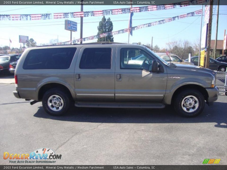 2003 Ford Excursion Limited Mineral Grey Metallic / Medium Parchment Photo #4