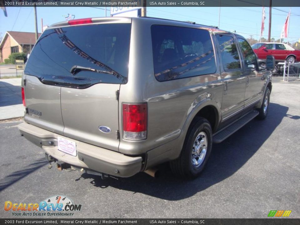 2003 Ford Excursion Limited Mineral Grey Metallic / Medium Parchment Photo #5