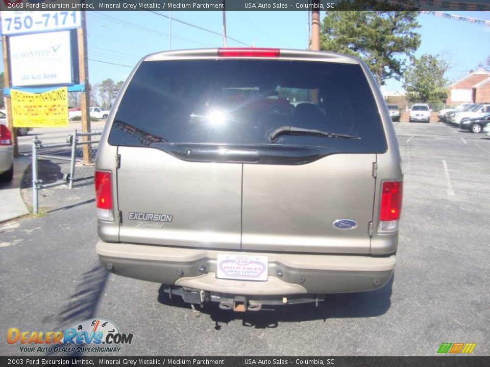 2003 Ford Excursion Limited Mineral Grey Metallic / Medium Parchment Photo #6