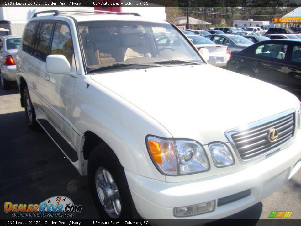 1999 Lexus LX 470 Golden Pearl / Ivory Photo #2
