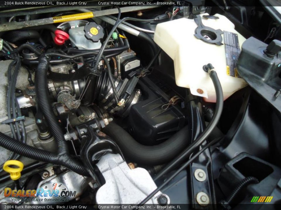 2004 Buick Rendezvous CXL Black / Light Gray Photo #25