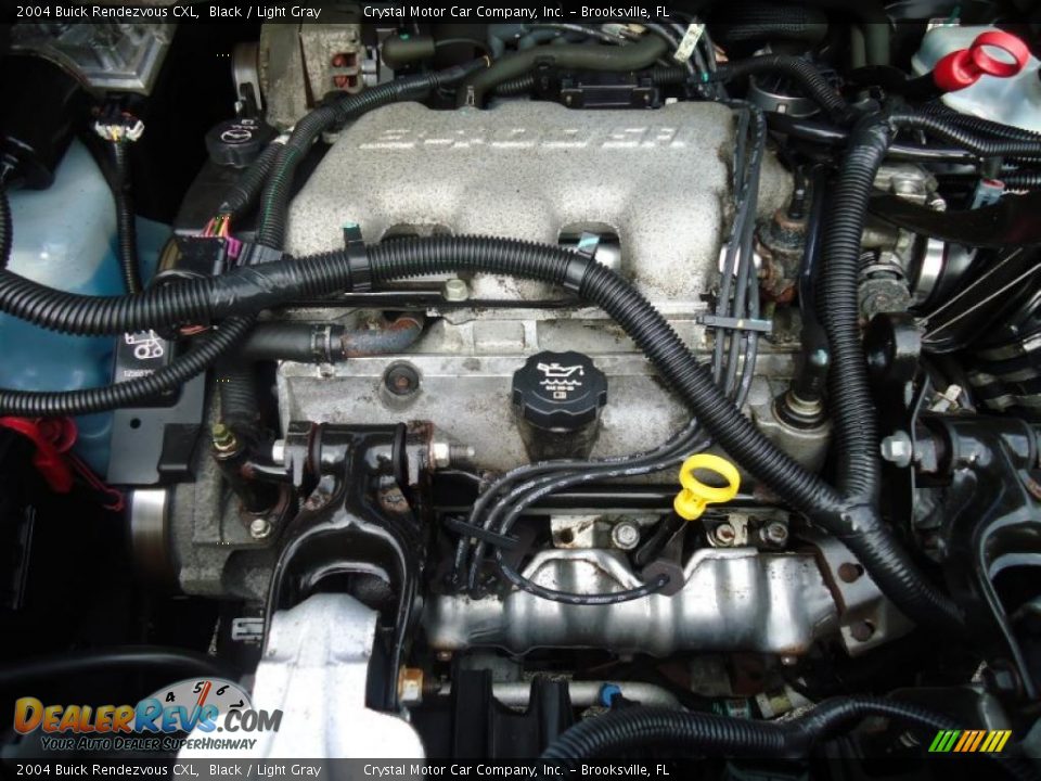 2004 Buick Rendezvous CXL Black / Light Gray Photo #27