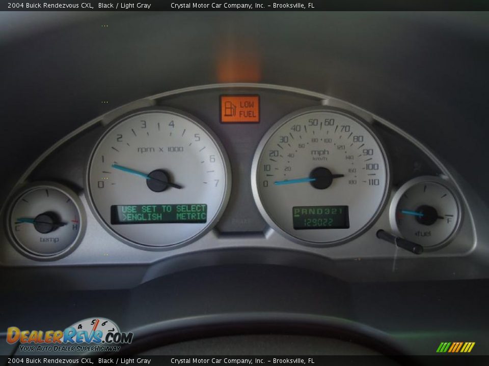 2004 Buick Rendezvous CXL Black / Light Gray Photo #30