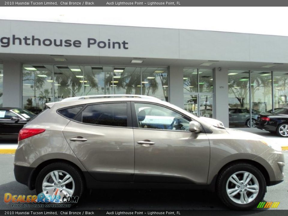 2010 Hyundai Tucson Limited Chai Bronze / Black Photo #3