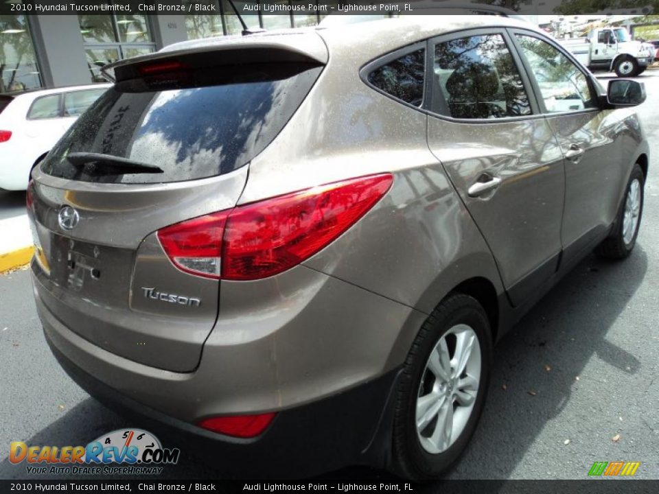 2010 Hyundai Tucson Limited Chai Bronze / Black Photo #4