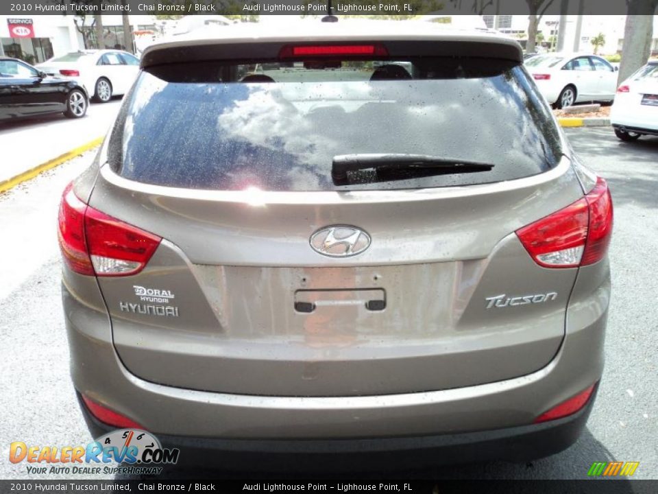 2010 Hyundai Tucson Limited Chai Bronze / Black Photo #5