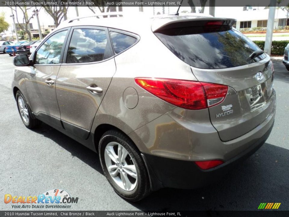 2010 Hyundai Tucson Limited Chai Bronze / Black Photo #7
